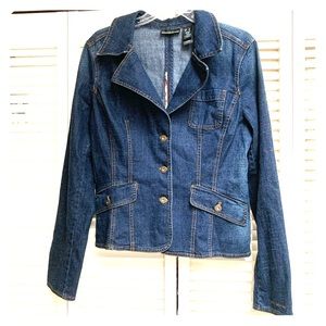 DKNY Women’s Button-Front Jean Jacket, size XL